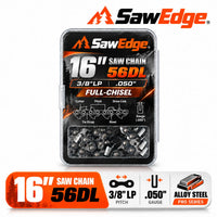 SawEdge PRO 16 inch 3/8 LP .050 56DL alloy steel chainsaw chain