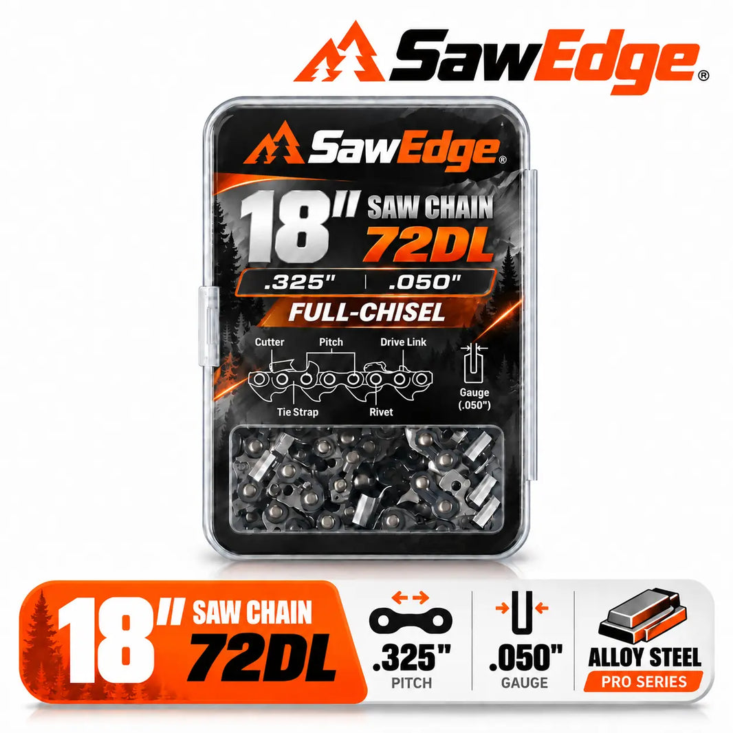 SawEdge PRO 18 inch .325 .050 72DL alloy steel chainsaw chain
