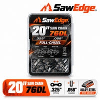 SawEdge PRO 20 inch .325 .058 76DL alloy steel chainsaw chain