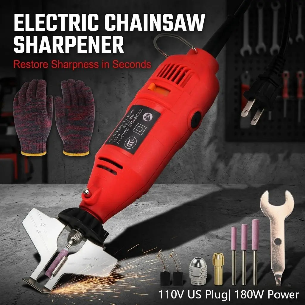 SawEdge 110V 180W electric chainsaw sharpener kit
