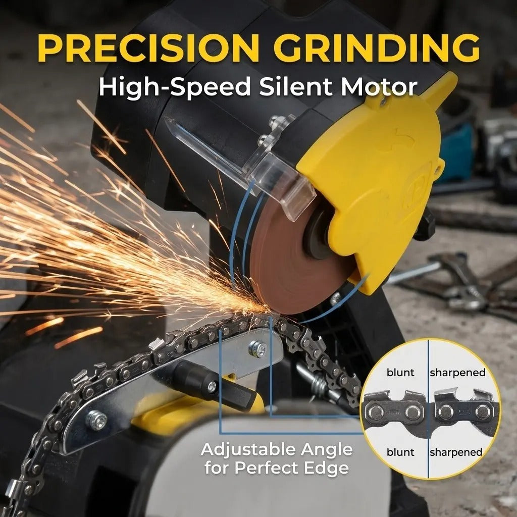 Electric chainsaw sharpener precision grinding wheel