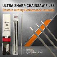 High-carbon steel chainsaw sharpening files