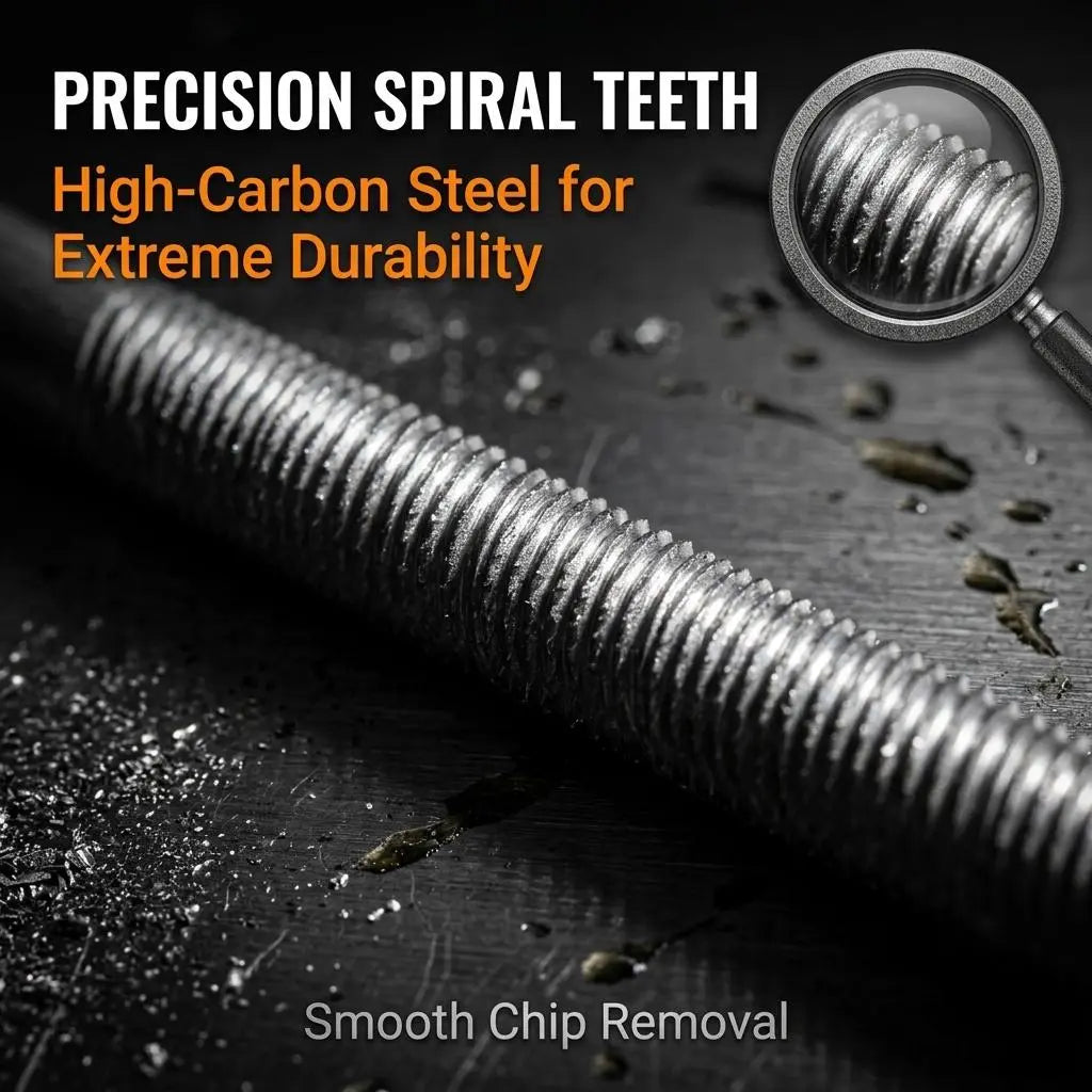 Precision spiral teeth on chainsaw round file