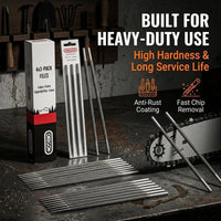 Heavy-duty chainsaw round files for chain maintenance